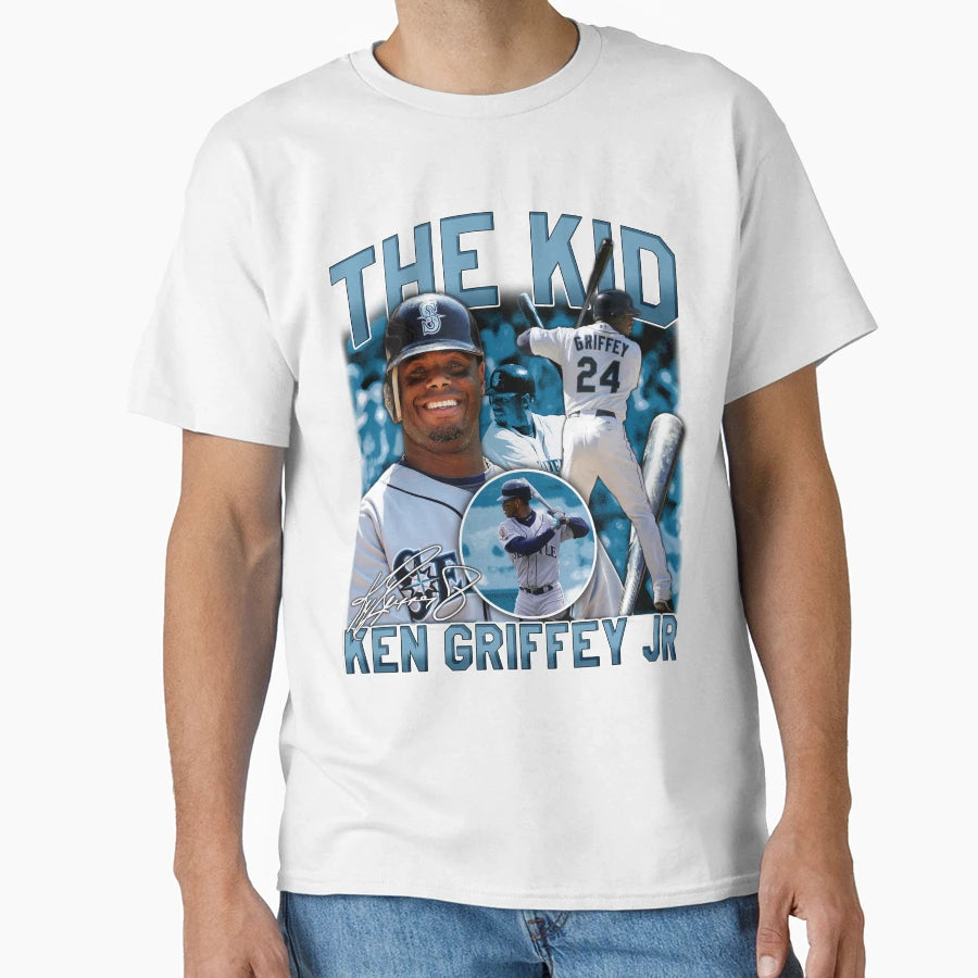 Ken Griffey Jr Seattle Baseball T-Shirt - Fun Novelty Design Men Women - T-Shirt, Sweatshirt, Hoodie