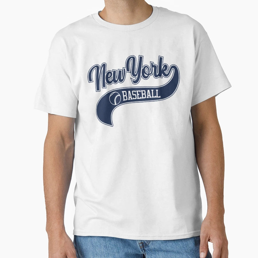 New York Baseball Ny Swoosh T-Shirt - Trendy Graphic Unisex - T-Shirt, Sweatshirt, Hoodie