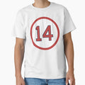 Jim Rice 14 Jersey Number T-Shirt - Graphic Print Men Women - T-Shirt, Sweatshirt, Hoodie
