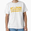St Louis Hockey Blue Stripe T-Shirt - Casual Everyday Wear Unisex - T-Shirt, Sweatshirt, Hoodie