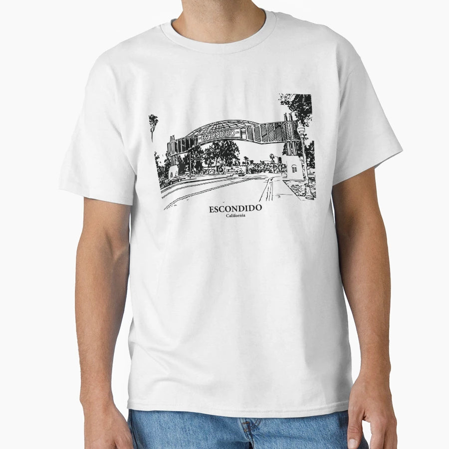 Escondido California T-Shirt - Novelty Apparel for Adults - T-Shirt, Sweatshirt, Hoodie