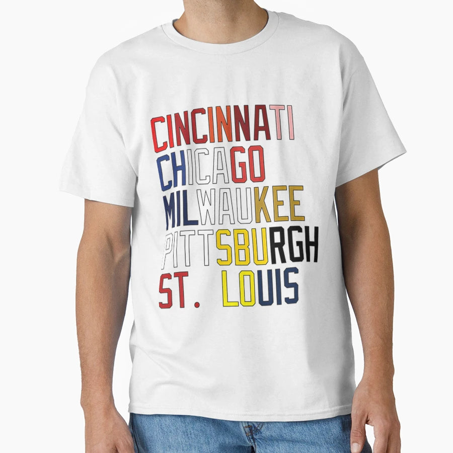 Nl Central Teams Locations And T-Shirt - Fun Novelty Design Men Women - T-Shirt, Sweatshirt, Hoodie