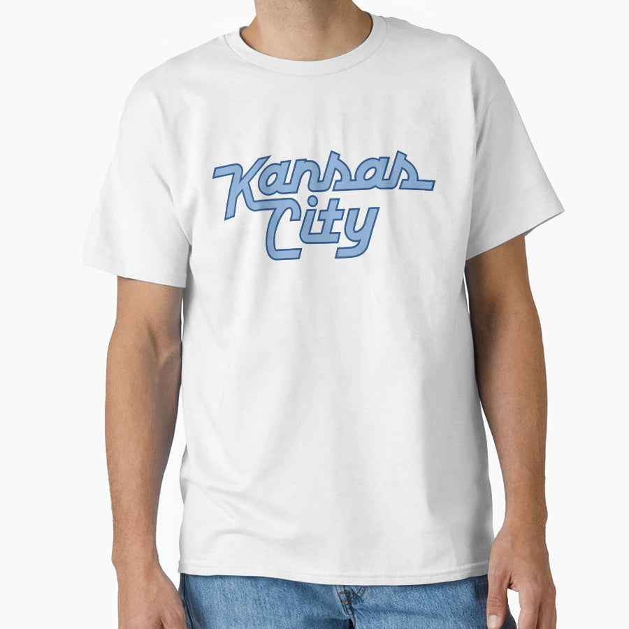 Kansas City Blue Logo T-Shirt - Trendy Graphic for Adults - T-Shirt, Sweatshirt, Hoodie