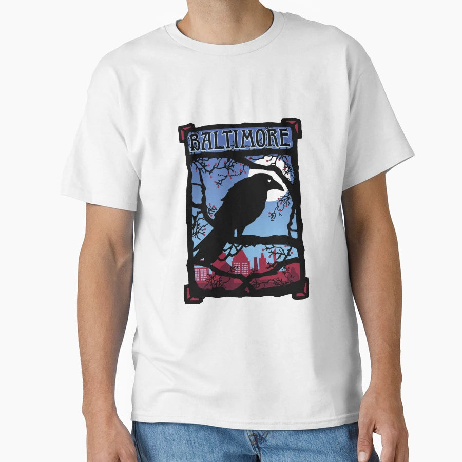Baltimore Raven T-Shirt - Trendy Graphic Men Women - T-Shirt, Sweatshirt, Hoodie