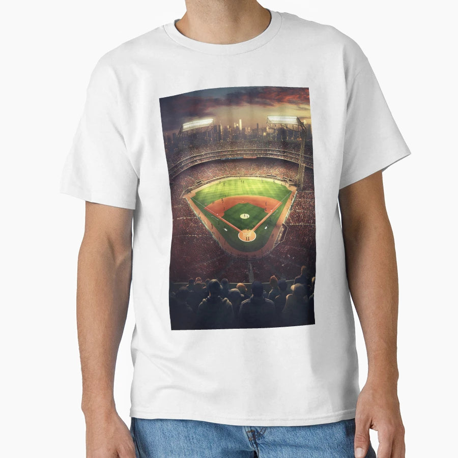 Baseball Stadium T-Shirt - Fun Novelty Design for Adults - T-Shirt, Sweatshirt, Hoodie