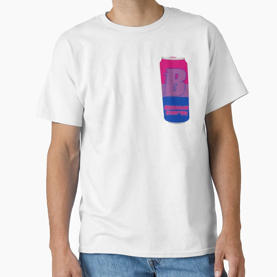 Bisexual Pride Energy Drink T-Shirt - Graphic Print Unisex - T-Shirt, Sweatshirt, Hoodie