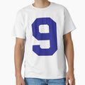 Number 9 Blue Nine Sports Number Nine T-Shirt - Custom Art Print Men Women - T-Shirt, Sweatshirt, Hoodie