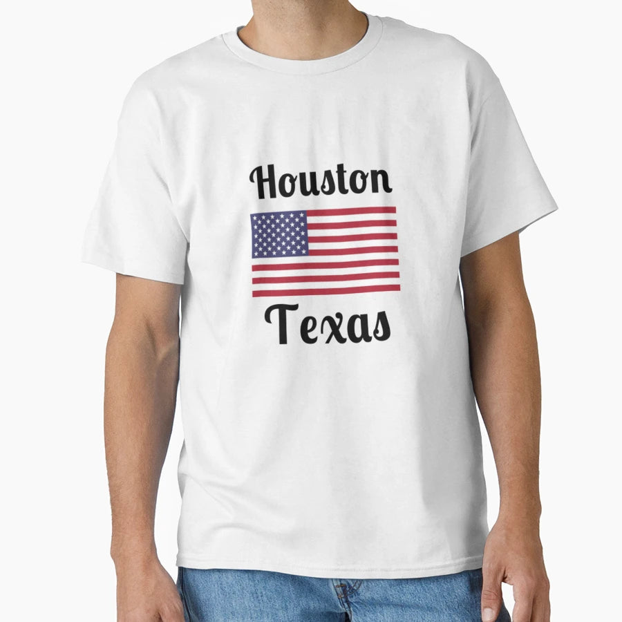 Houston Texas T-Shirt - Custom Art Print Unisex - T-Shirt, Sweatshirt, Hoodie