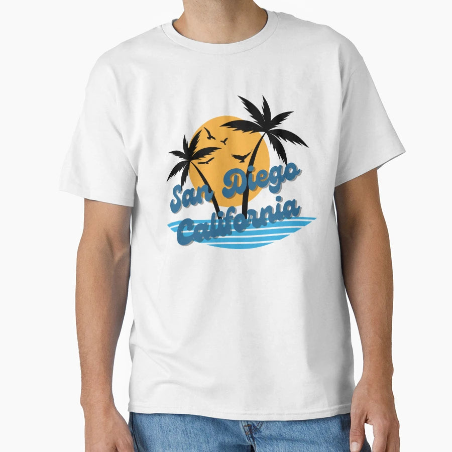 San Diego California T-Shirt - Graphic Print for Adults - T-Shirt, Sweatshirt, Hoodie