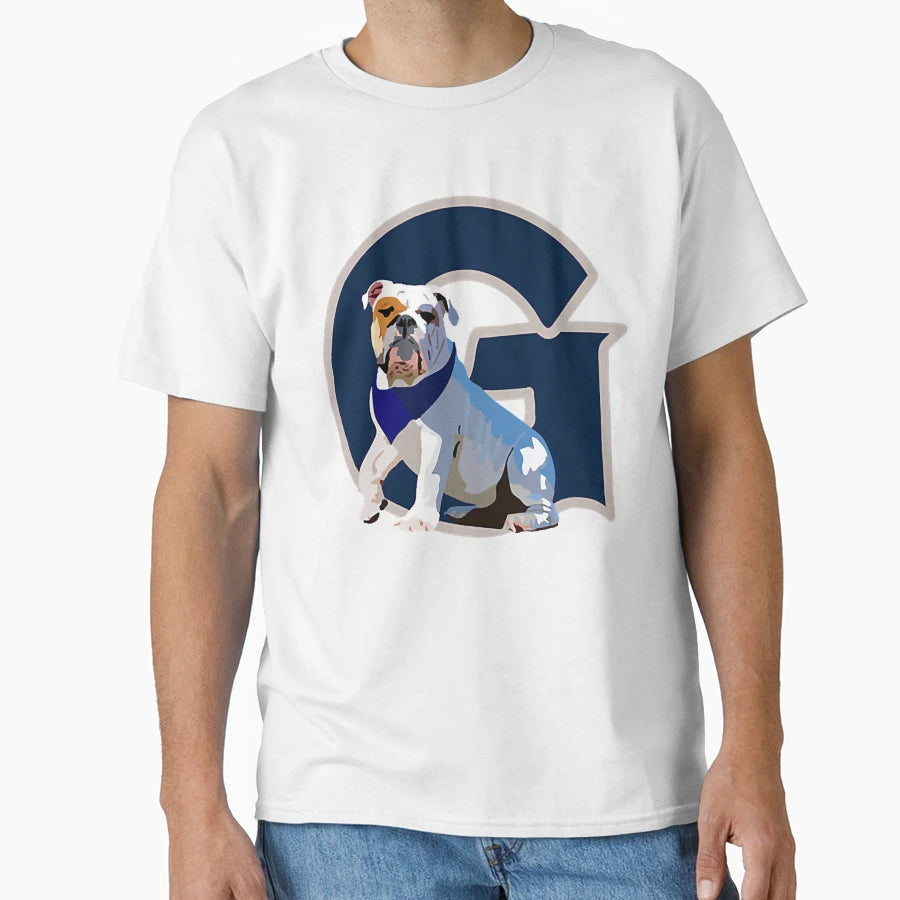 Georgetown Bulldog T-Shirt - Minimalist Print for Adults - T-Shirt, Sweatshirt, Hoodie