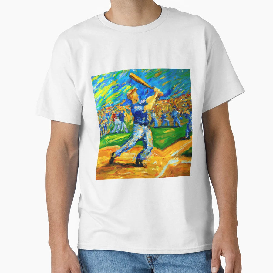 Home Run Park Painting No 1 T-Shirt - Minimalist Print Unisex - T-Shirt, Sweatshirt, Hoodie