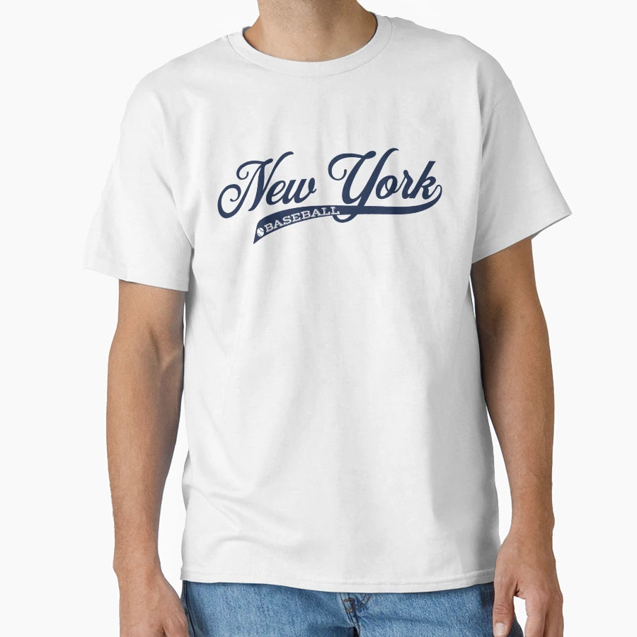 Script New York Baseball T-Shirt - Trendy Graphic Men Women - T-Shirt, Sweatshirt, Hoodie