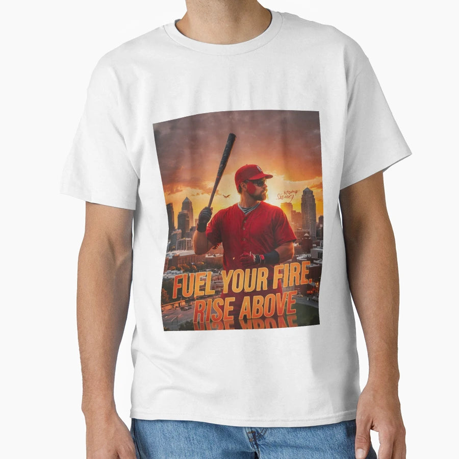 Fuel Your Fire Rise Above T-Shirt - Novelty Apparel for Adults - T-Shirt, Sweatshirt, Hoodie