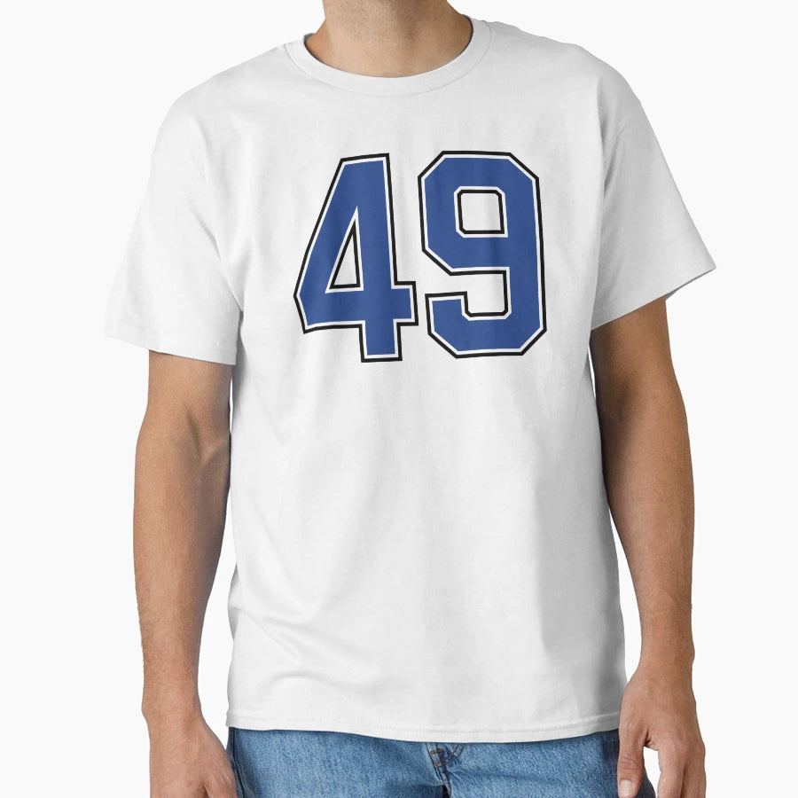 Number 49 Lucky Sports Jersey Forty T-Shirt - Aesthetic Graphic Men Women - T-Shirt, Sweatshirt, Hoodie