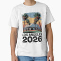 Los Angeles 2026 Palm Tree Sunset V5 T-Shirt - Trendy Graphic Unisex - T-Shirt, Sweatshirt, Hoodie