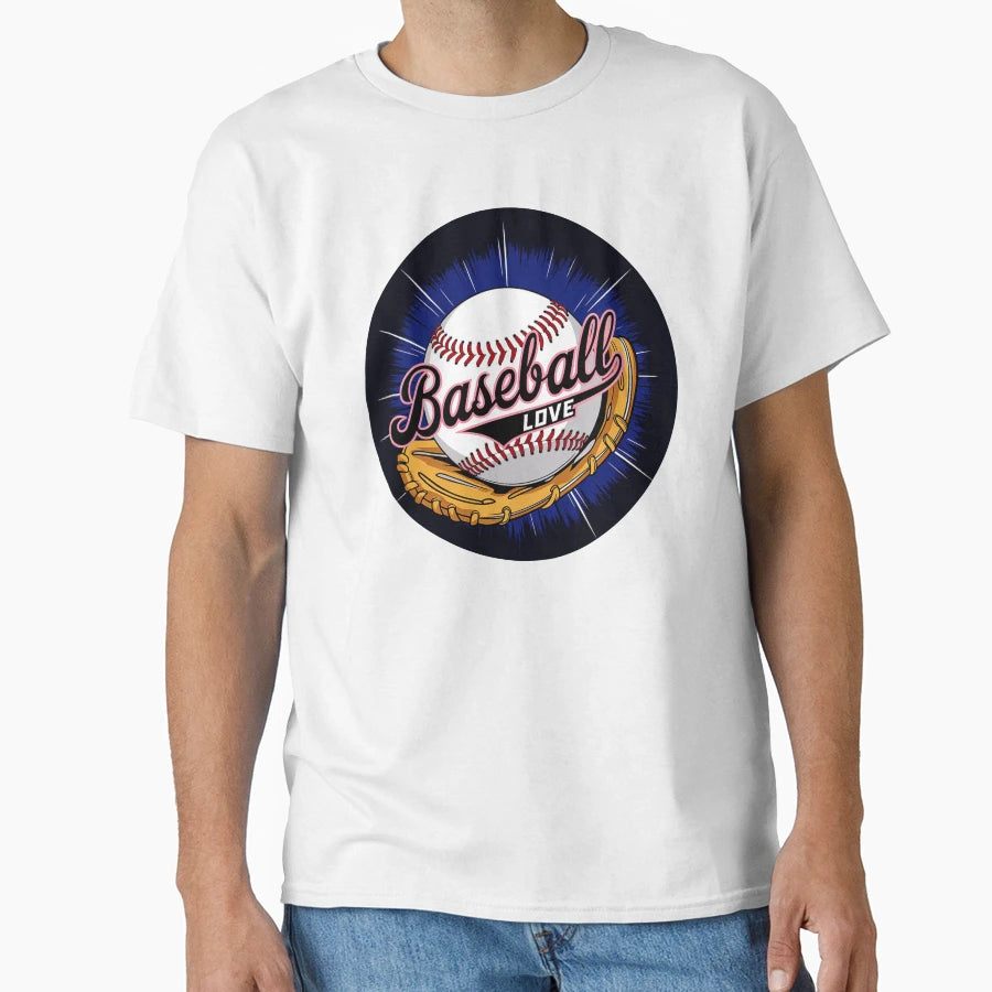 Baseball Love Art T-Shirt - Casual Everyday Wear Men Women - T-Shirt, Sweatshirt, Hoodie