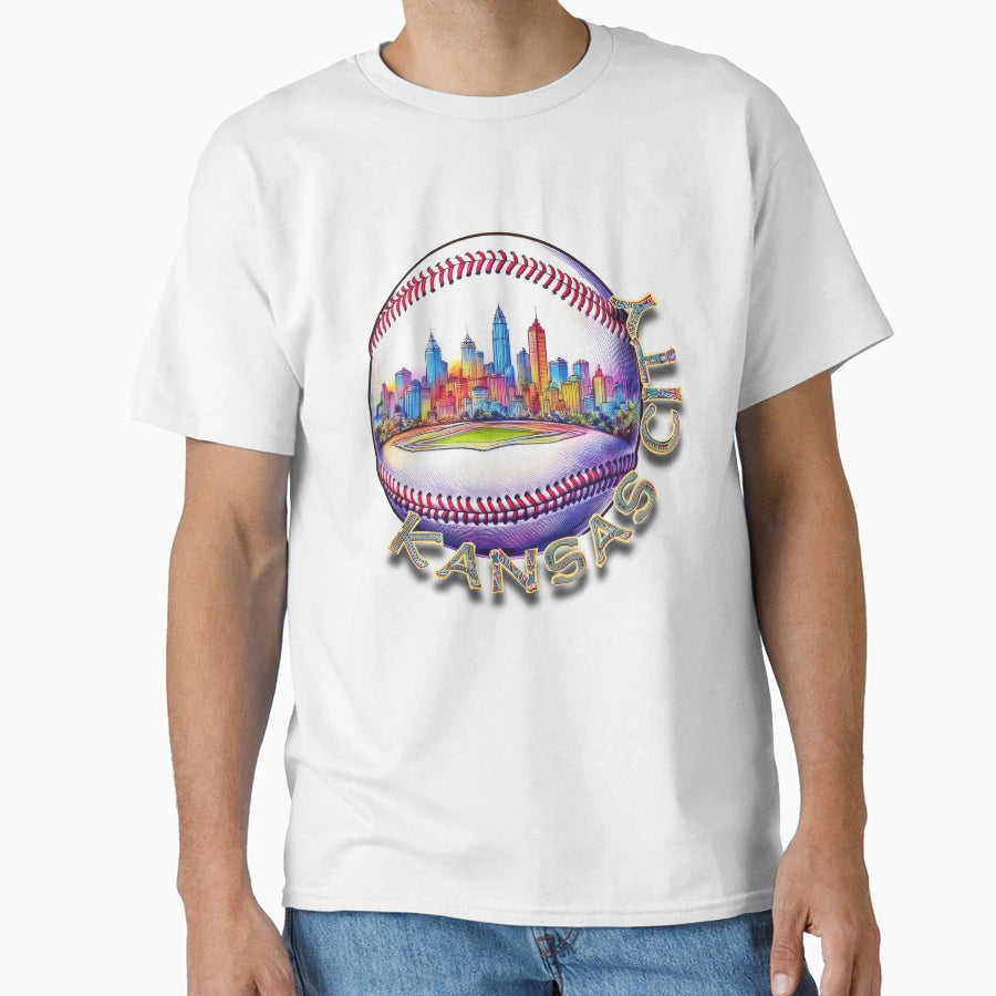 Kansas City Skyline Gameday T-Shirt - Casual Everyday Wear Men Women - T-Shirt, Sweatshirt, Hoodie