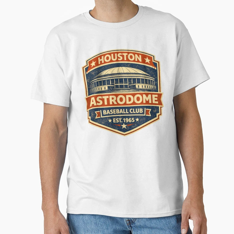 Houston Astrodome Exterior Baseball T-Shirt - Streetwear Style Unisex - T-Shirt, Sweatshirt, Hoodie