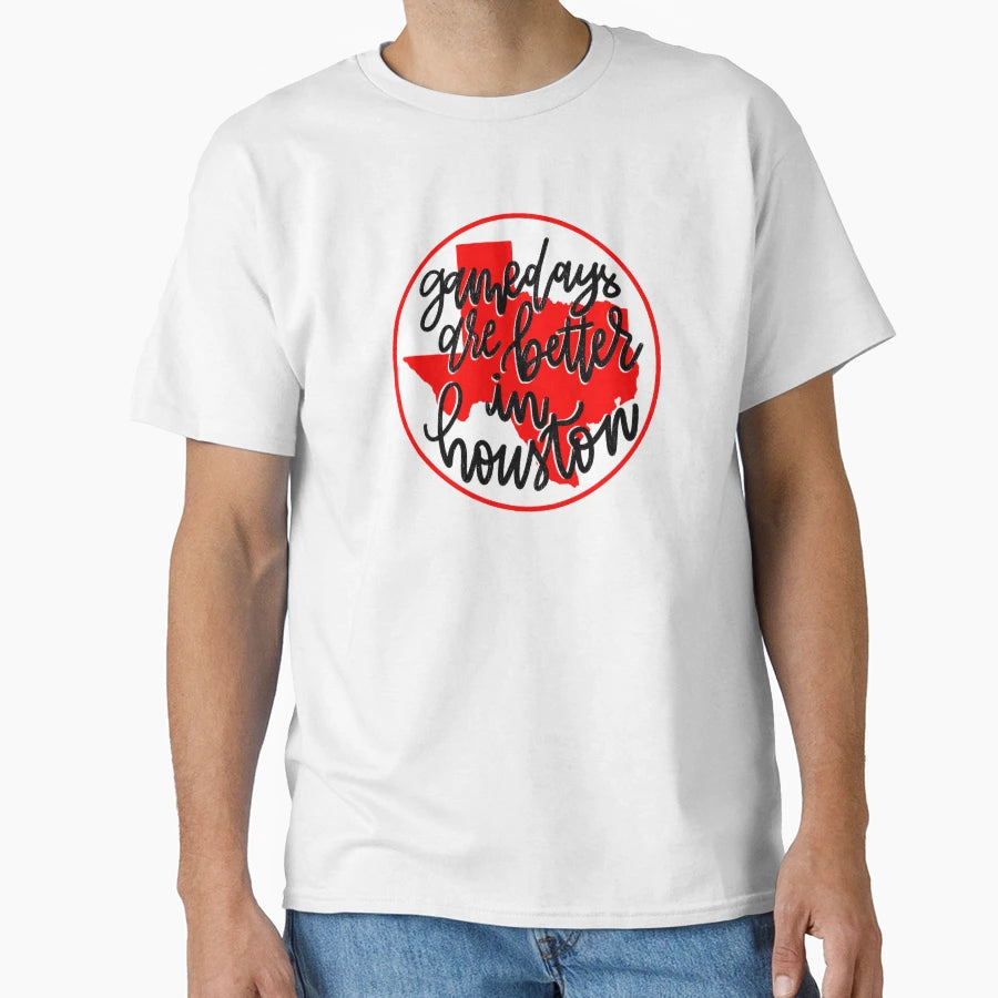 Game Days Are Better Houston T-Shirt - Graphic Print for Adults - T-Shirt, Sweatshirt, Hoodie