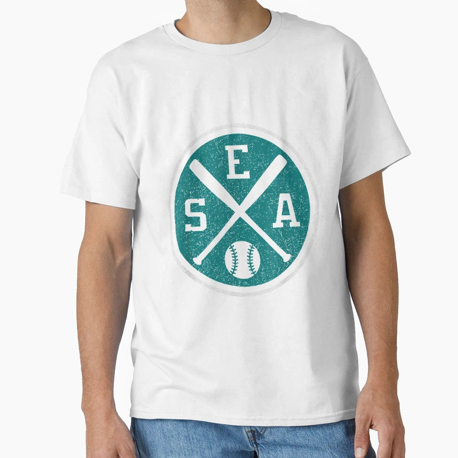 Seattle Baseball Fan Wa Team Gift T-Shirt - Novelty Apparel Unisex - T-Shirt, Sweatshirt, Hoodie