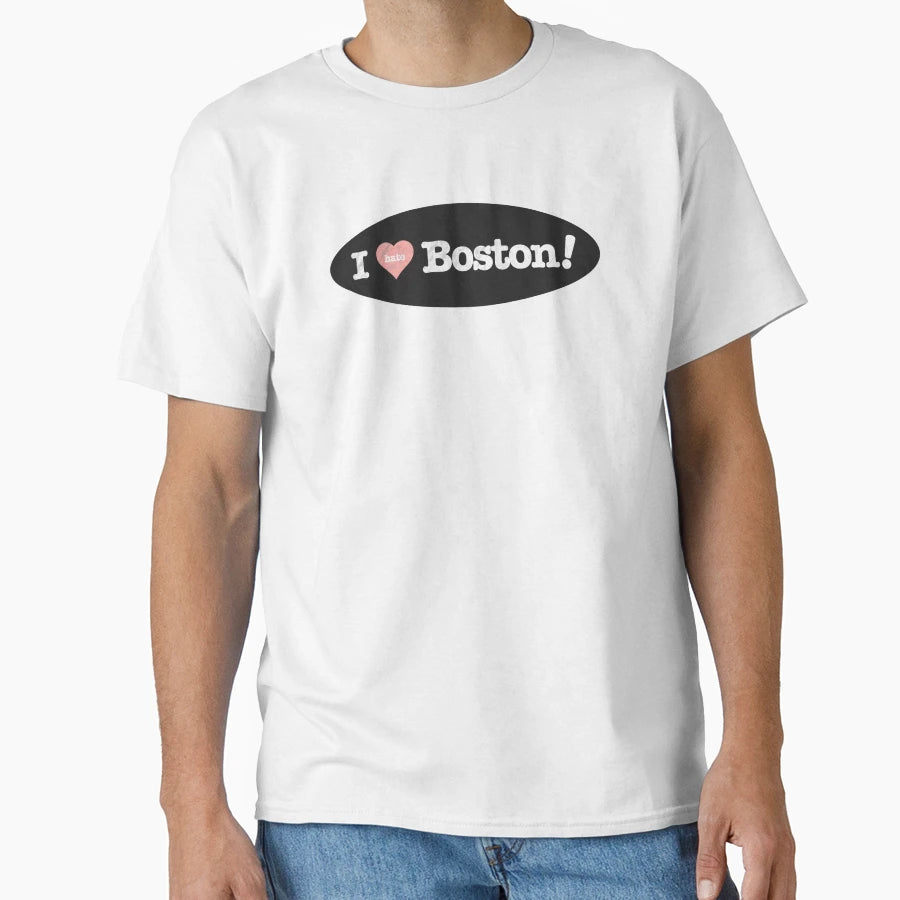I Hate Boston Red T-Shirt - Novelty Apparel for Adults - T-Shirt, Sweatshirt, Hoodie