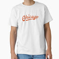 I Love Chicago Football Sports Script T-Shirt - Custom Art Print for Adults - T-Shirt, Sweatshirt, Hoodie