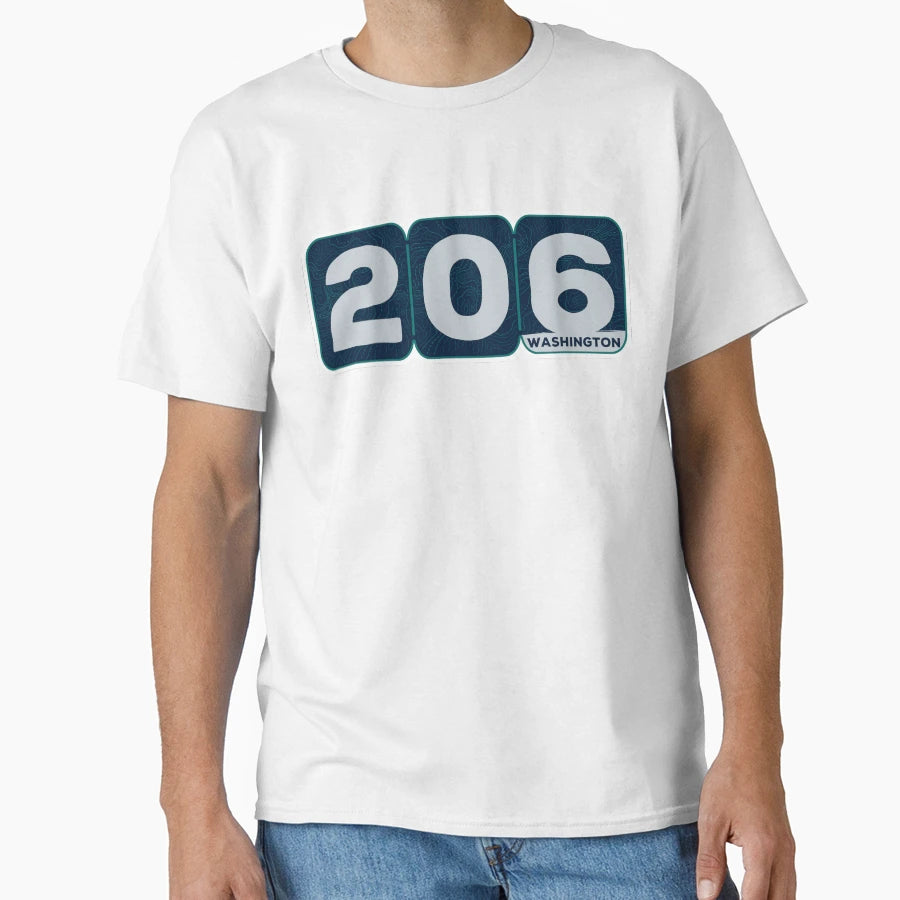 Area Code 206 Pt 2 T-Shirt - Casual Everyday Wear Men Women - T-Shirt, Sweatshirt, Hoodie