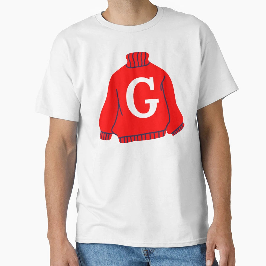 Letter T-Shirt - Casual Everyday Wear for Adults - T-Shirt, Sweatshirt, Hoodie