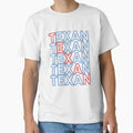 Red And Blue Texan Neon T-Shirt - Unique Graphic Men Women - T-Shirt, Sweatshirt, Hoodie