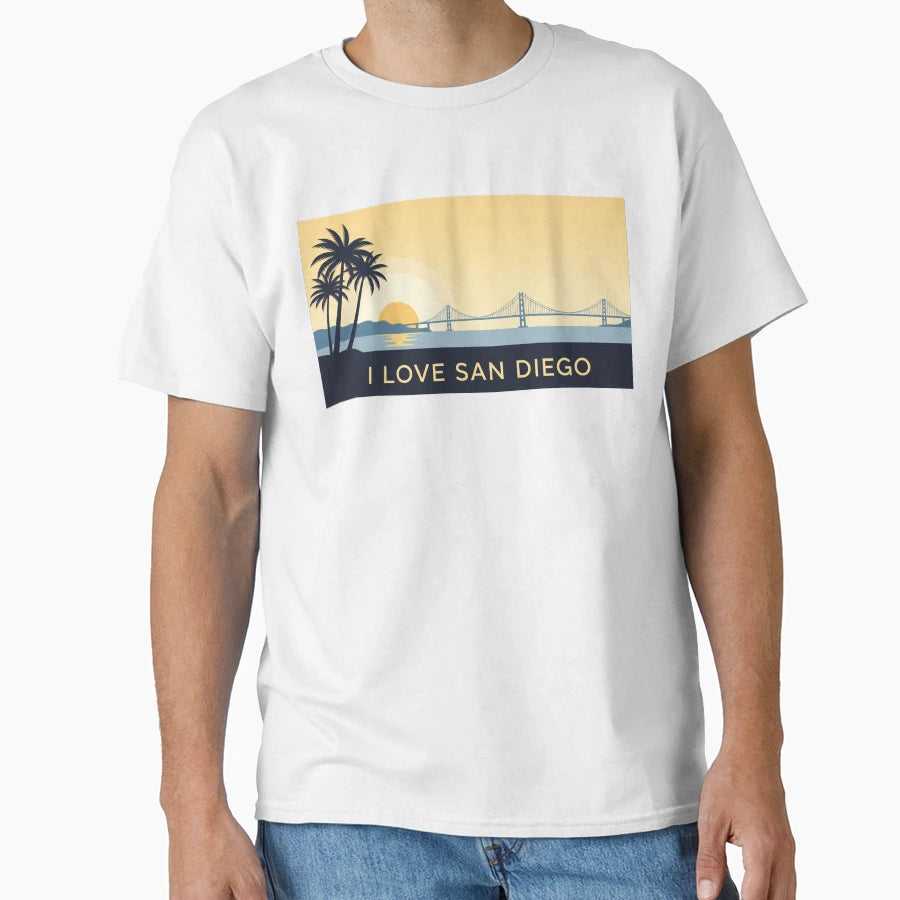 I Love San Diego T-Shirt - Graphic Print Men Women - T-Shirt, Sweatshirt, Hoodie
