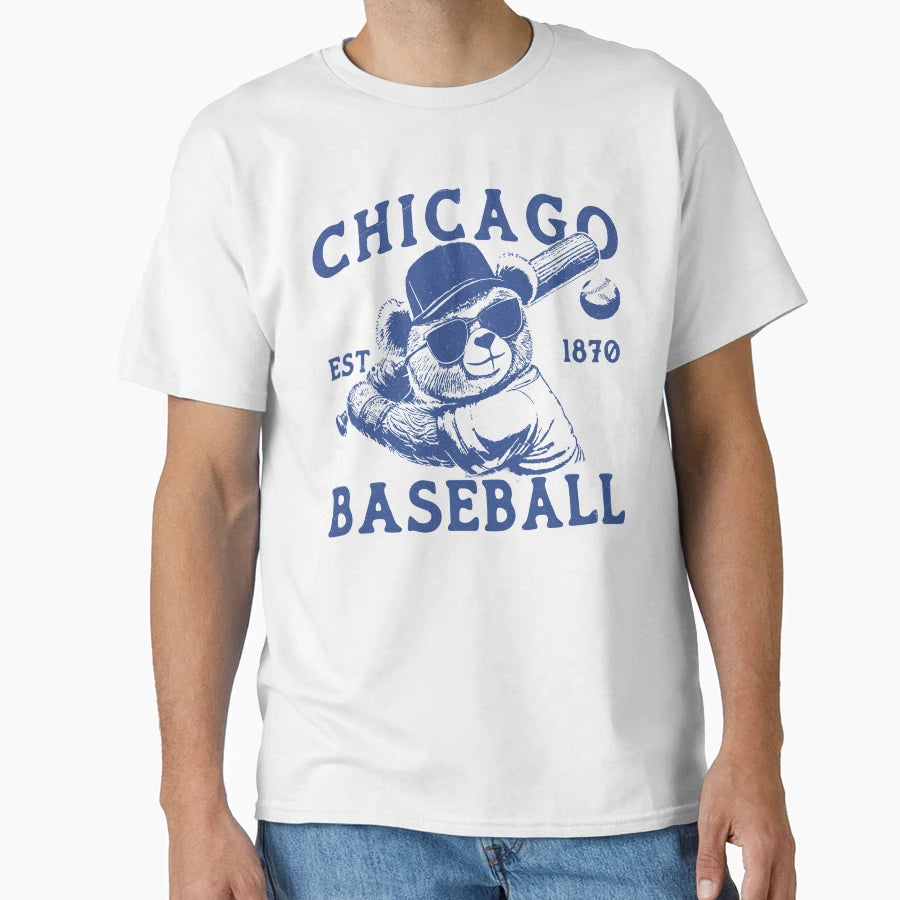 Grunge Chicago Baseball T-Shirt - Trendy Graphic Men Women - T-Shirt, Sweatshirt, Hoodie