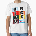 Chicago Typography Pattern T-Shirt - Graphic Print Men Women - T-Shirt, Sweatshirt, Hoodie