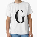 Letter G Vogue T-Shirt - Minimalist Print Men Women - T-Shirt, Sweatshirt, Hoodie