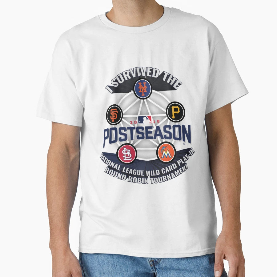 2016 Mlb Wild Card Play T-Shirt - Custom Art Print Unisex - T-Shirt, Sweatshirt, Hoodie