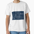 Oracle Park Navy Blueprint T-Shirt - Aesthetic Graphic Unisex - T-Shirt, Sweatshirt, Hoodie