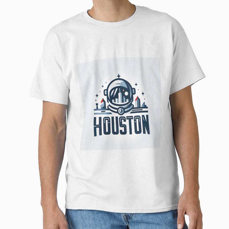 Houston City Illustration T-Shirt - Graphic Print Unisex - T-Shirt, Sweatshirt, Hoodie