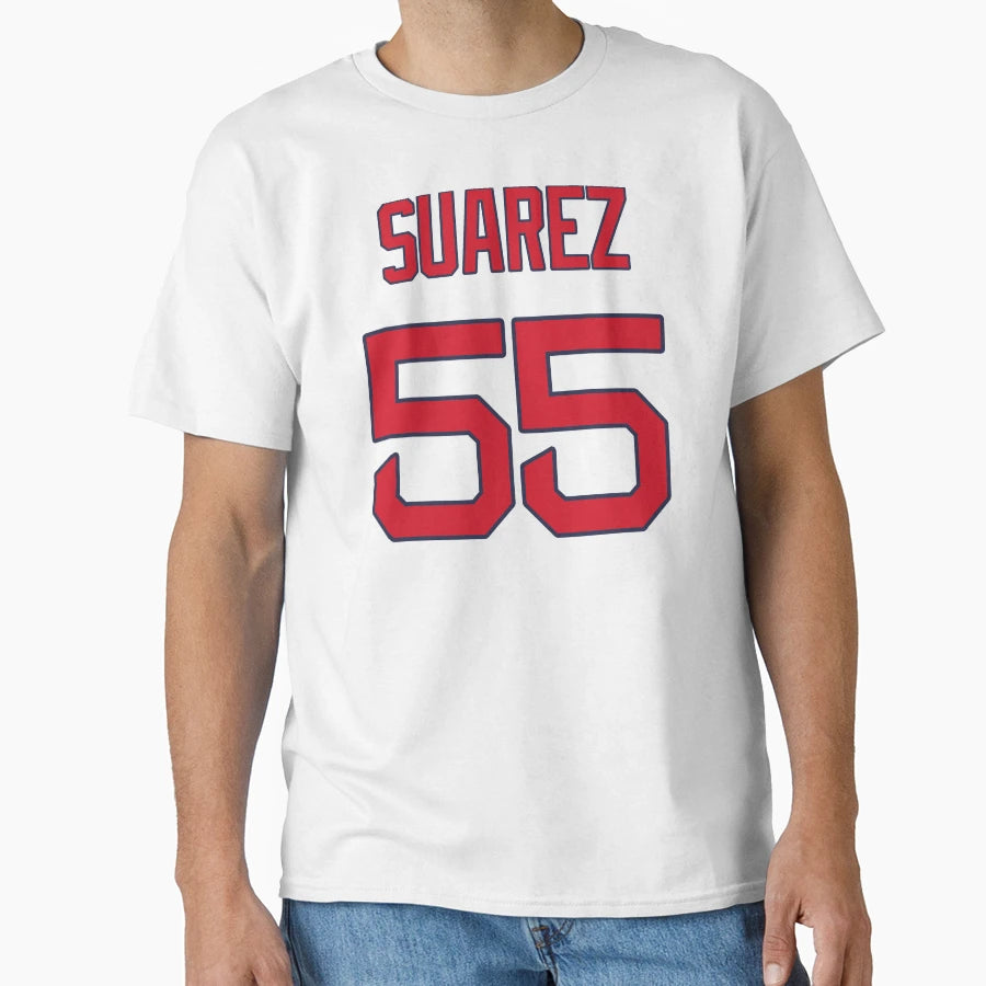 Ranger Suarez 55 Red Sox T-Shirt - Casual Everyday Wear Men Women - T-Shirt, Sweatshirt, Hoodie