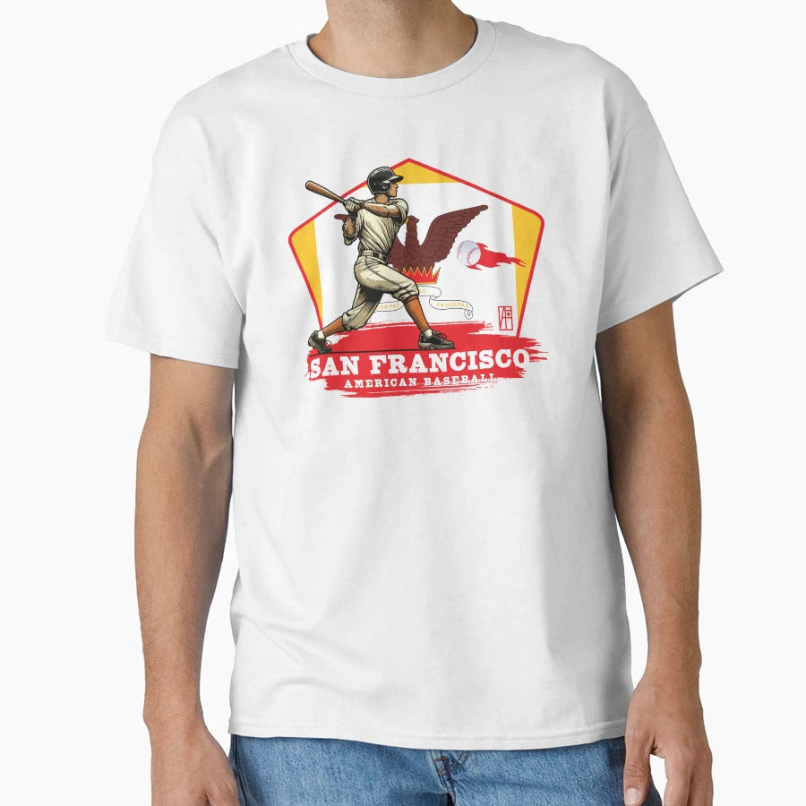 Usa American Baseball San Francisco T-Shirt - Streetwear Style for Adults - T-Shirt, Sweatshirt, Hoodie