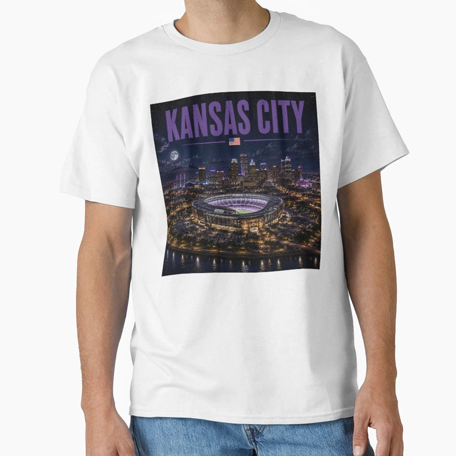 Kansas City Cinematic Stadium T-Shirt - Aesthetic Graphic Unisex - T-Shirt, Sweatshirt, Hoodie