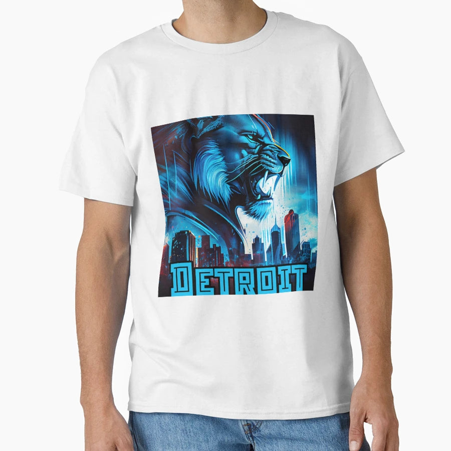 Detroit Football T-Shirt - Unique Graphic for Adults - T-Shirt, Sweatshirt, Hoodie
