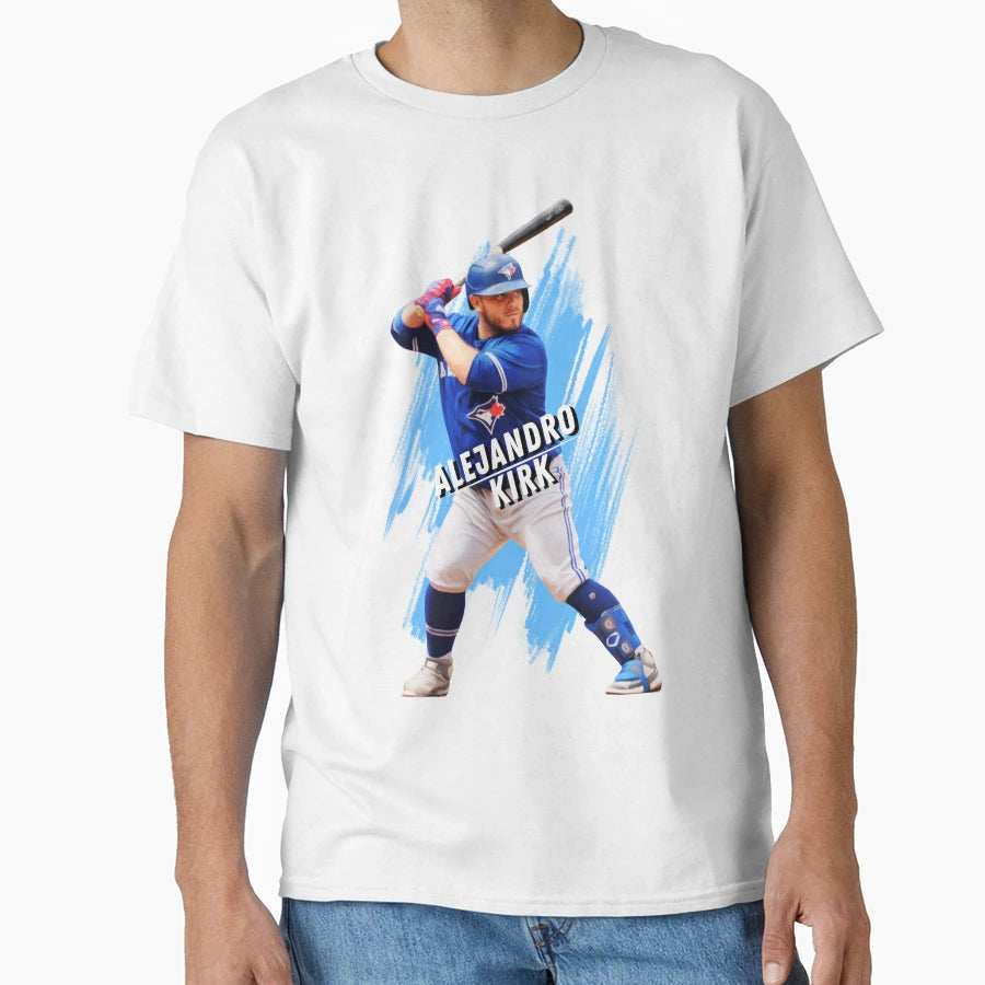 Alejandro Kirk Painted Effect And T-Shirt - Graphic Print Unisex - T-Shirt, Sweatshirt, Hoodie