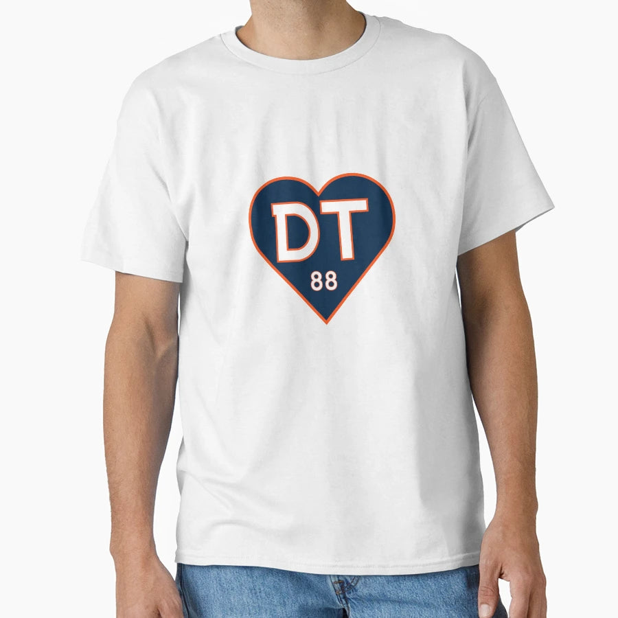 Demaryius Thomas Heart Dt88 T-Shirt - Aesthetic Graphic Unisex - T-Shirt, Sweatshirt, Hoodie
