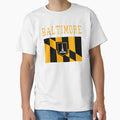 Baltimore Flag City Gifts Travel T-Shirt - Novelty Apparel Men Women - T-Shirt, Sweatshirt, Hoodie