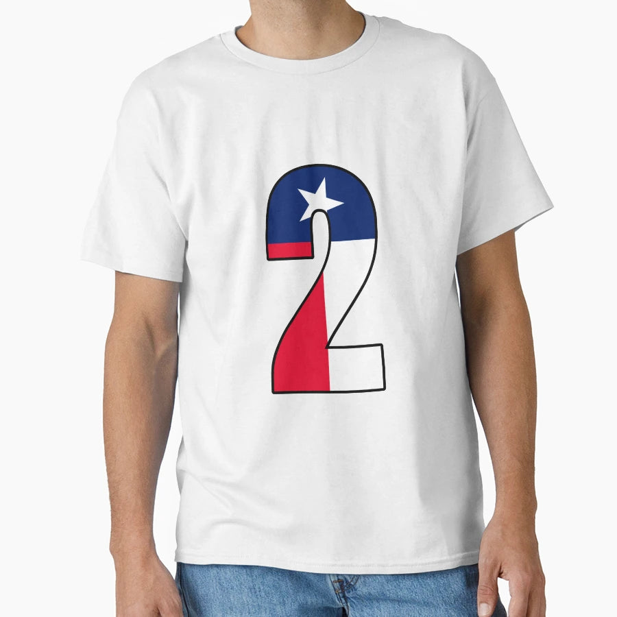 Number 2 Texas Flag T-Shirt - Fun Novelty Design for Adults - T-Shirt, Sweatshirt, Hoodie