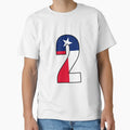 Number 2 Texas Flag T-Shirt - Fun Novelty Design for Adults - T-Shirt, Sweatshirt, Hoodie