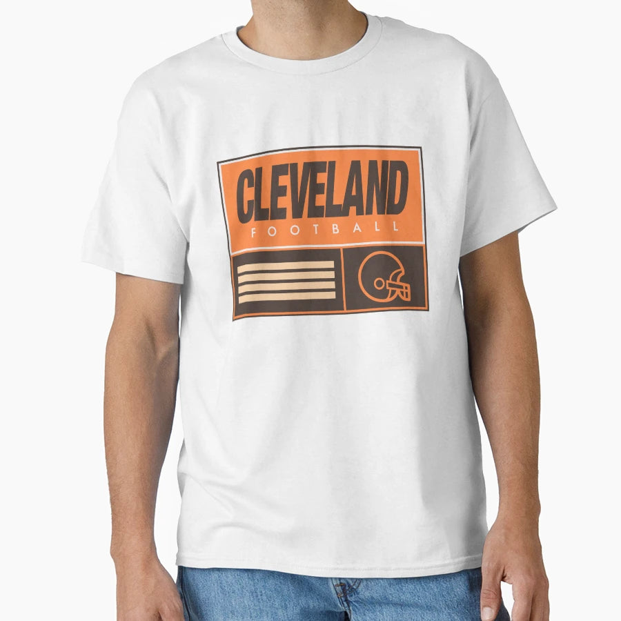 Cleveland Football T-Shirt - Unique Graphic Men Women - T-Shirt, Sweatshirt, Hoodie