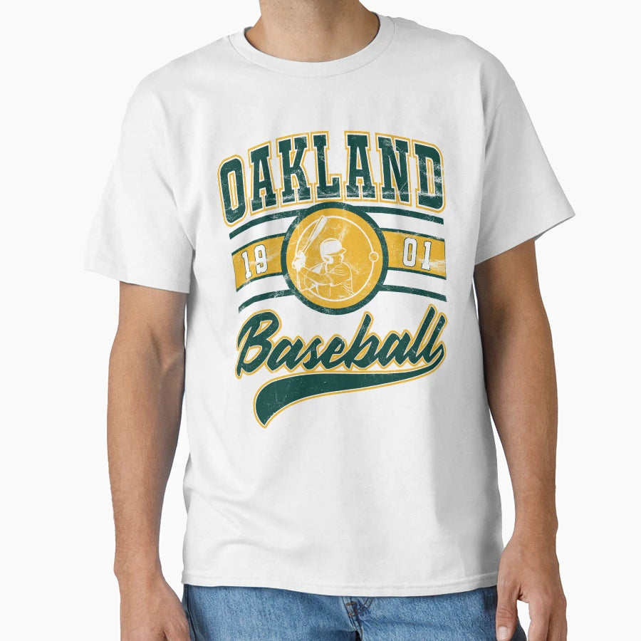 Oakland Baseball T-Shirt - Custom Art Print Unisex - T-Shirt, Sweatshirt, Hoodie