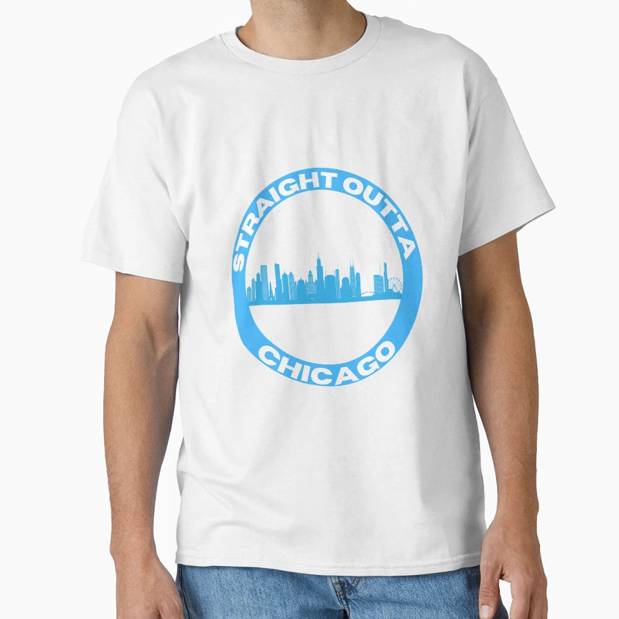 Straight Outta Chicago T-Shirt - Trendy Graphic Men Women - T-Shirt, Sweatshirt, Hoodie