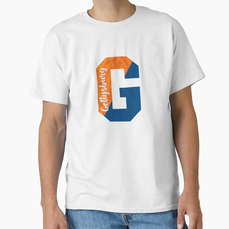 Gettysburg G Split T-Shirt - Fun Novelty Design for Adults - T-Shirt, Sweatshirt, Hoodie