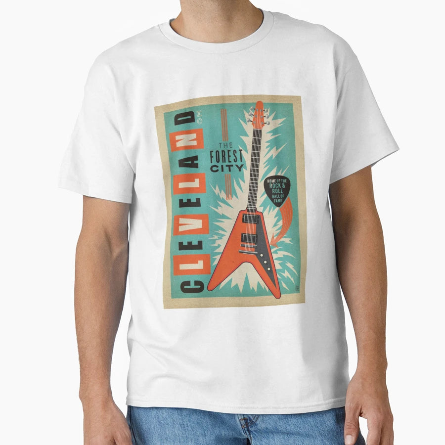 Cleveland Oh T-Shirt - Custom Art Print Men Women - T-Shirt, Sweatshirt, Hoodie